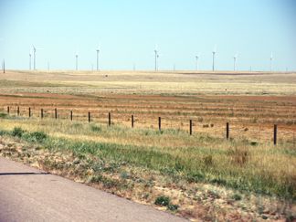 Wind power farm we saw in southeastern Colorado on our way to the mountains
