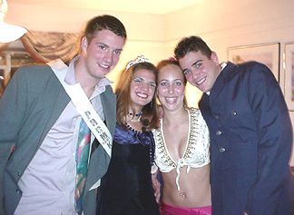 Chad and Natalie with Amanda and her boyfriend Matt