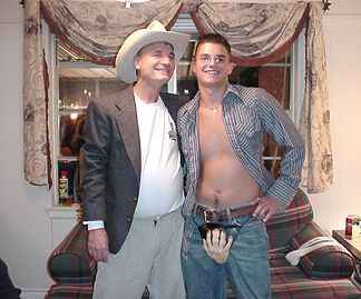 Mike and Patrick.... (Patrick really got a hand for his costume!)
