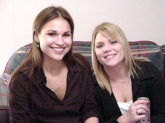 Nicole and Allison at Kelly's shower