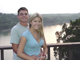 Patrick and Kayli overlooking Lake Travis