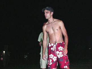 Shaun tossing washers