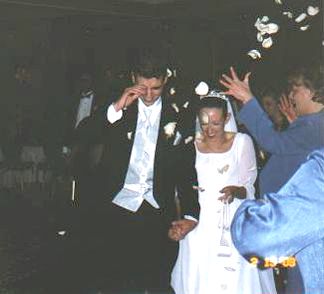 Shaun and Kelly - Leaving for their Honeymoon to Jamaica (Well - not yet, but they're leaving the party)