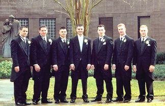 Shaun's Groomsmen... Dustin, Mark Heisler, Patrick, Shaun, Mark Hammond, Mark Sweeny and Josh.