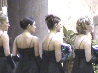 Bridesmaids: Cindy Heisler, Nicole and Natalie Griffin, Melissa Williams
