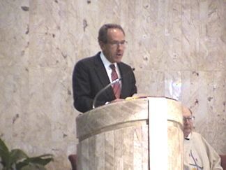 Greg Mattingly's brother - doing the first reading...&nbsp; 