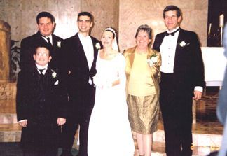 Shaun and Kelly with Kelly's family - Debi and Greg Mattingly and her brothers Mark and Ryan