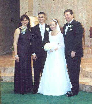 Shaun and Kelly with Kelly's family - Joe and Chantal Heisler